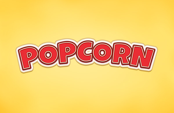 Popcorn-efecto de texto 